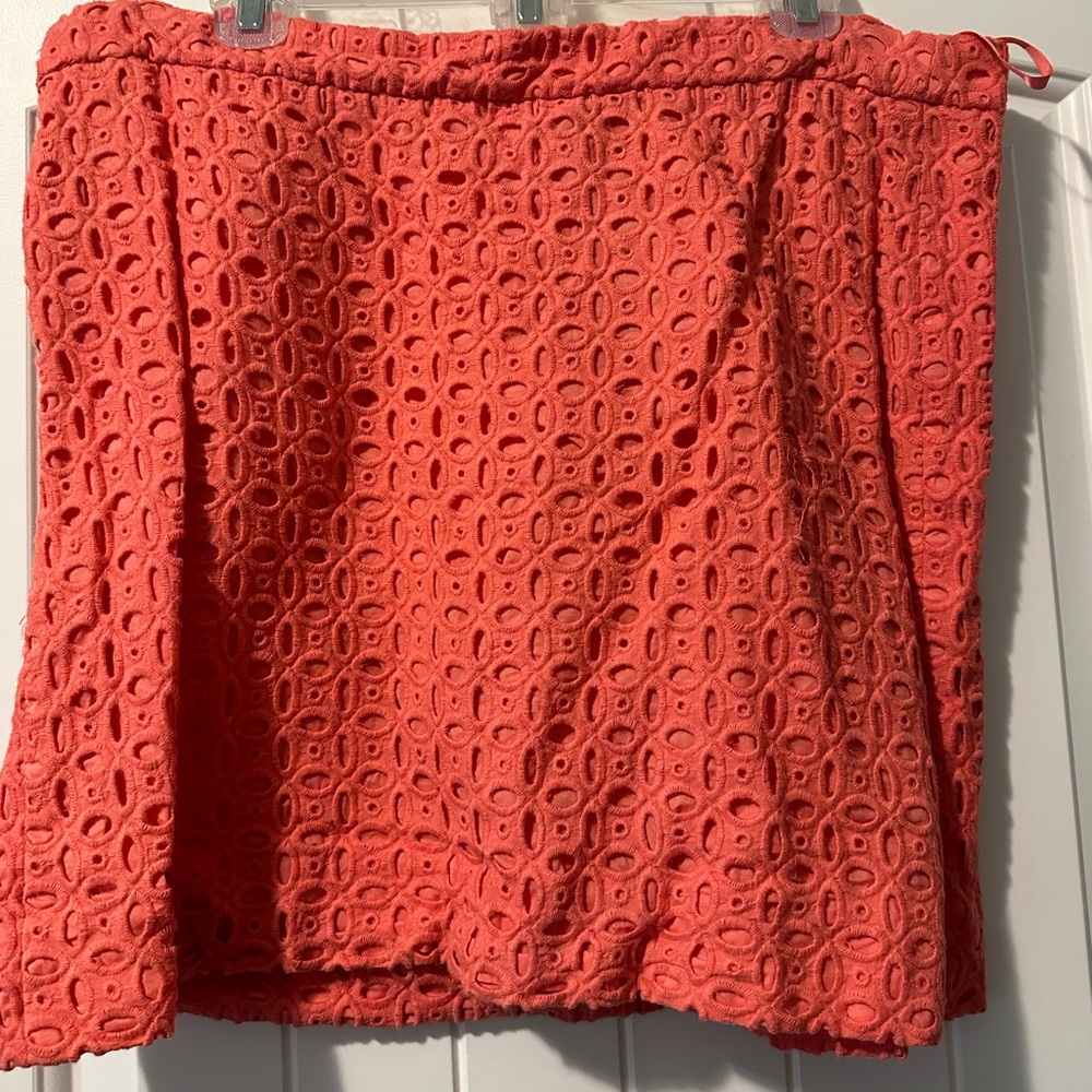 Coral J. Crew Skirt